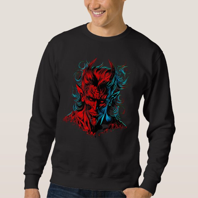 Sudadera Devil Red Hell Demon Asmodeus (Anverso)