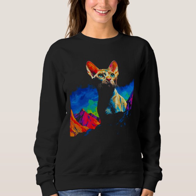 Sudadera Devon Rex Cat Art (Anverso)
