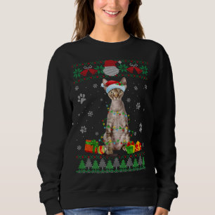 Sudadera Devon Rex Cat Graciosa y feas navidades Navidades 