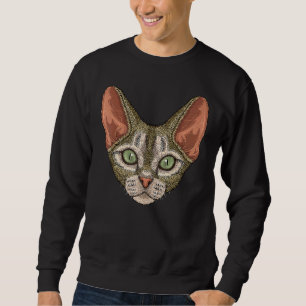 Sudadera Devon Rex Face Cute Devon Rex Cat Rex Animal