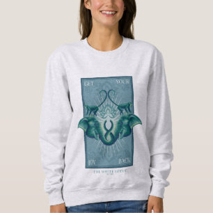 Sudadera Devuélvate tu alegría - El Lotus blanco