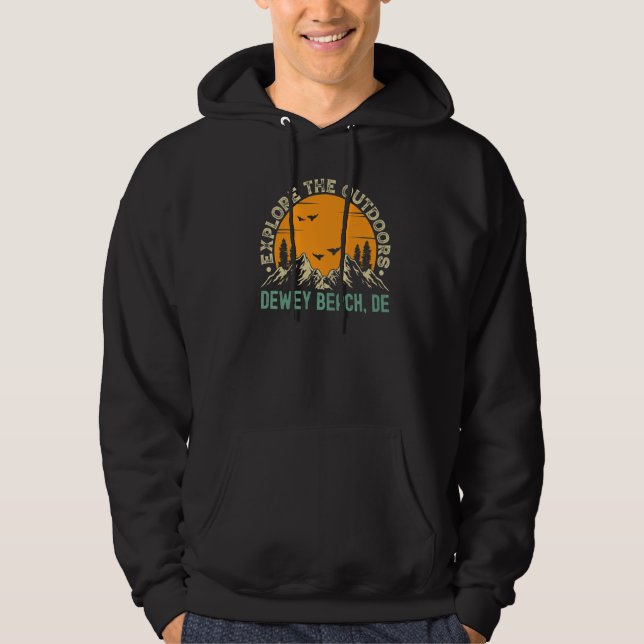 Sudadera Dewey Beach, Delaware - Explore La Playa Al Aire L (Anverso)