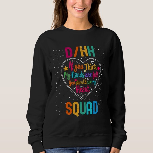 Sudadera DHH Squad Appreciation Week Back to School Heart (Anverso)
