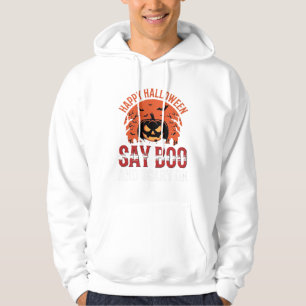 Sudadera Di Diseño de calabaza de Halloween Boo