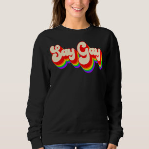 Sudadera Di Gay Rainbow Vintage Retro Florida Bill Lgbt Pr