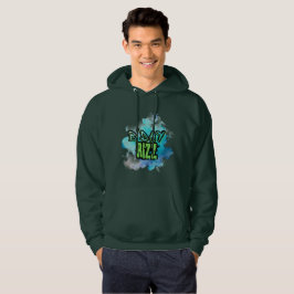 Sudadera Día B (Cumpleaños) Rizz Verde Y Azul Monocromático