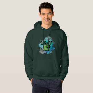 Sudadera Día B (Cumpleaños) Rizz Verde Y Azul Monocromático