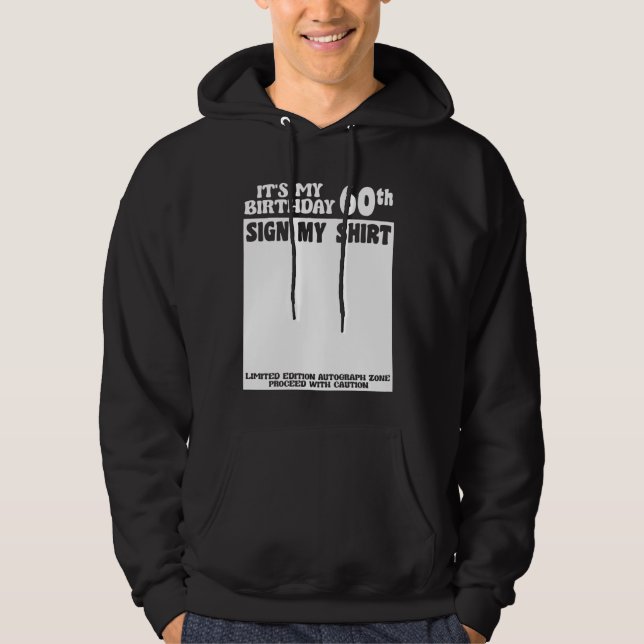 Sudadera Día B Es mi Rótulo de cumpleaños número 60 mi firm (Anverso)