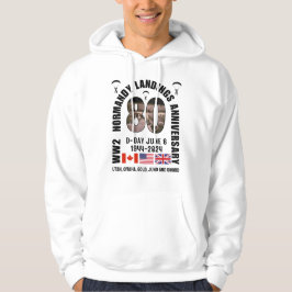 Sudadera DÍA-D NORMANDÍA LANDINGS WW2 80º Aniversario