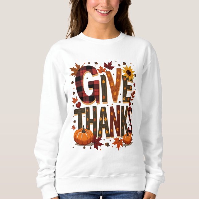 Sudadera Día de Acción de Gracias (Anverso)