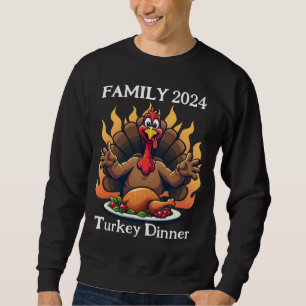Sudadera Día de Acción de Gracias cena de fiesta en Turquía