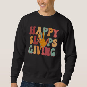 Sudadera Día de Acción de Gracias Divertido Golpe Feliz
