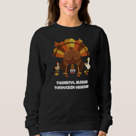 Sudadera Día de Acción de Gracias Divertido Turducken