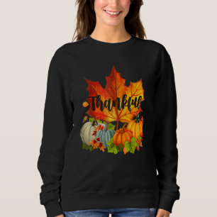 Sudadera Día de Acción de Gracias Feliz Otoño Cae Hojas de
