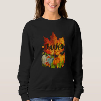 Sudadera Día de Acción de Gracias Feliz Otoño Cae Hojas de