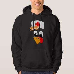 Sudadera Día de Acción de Gracias termina fiesta de enferme