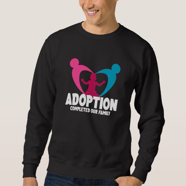 Sudadera Día de Anuncio de Adopción Plan de Vida Familiar (Anverso)