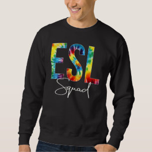 Sudadera Día de Apreciación de Tie Dye del Escuadrón Esl Ho