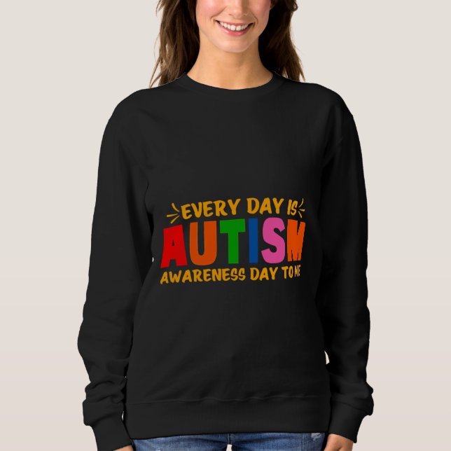 Sudadera Dia de concientización sobre el autismo divertido (Anverso)