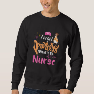 Sudadera Día de Enfermeras Niñas Médicas Princesas Futuro N