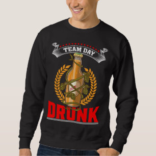 Sudadera Día de equipo borracho cerveza garaje día bebedor