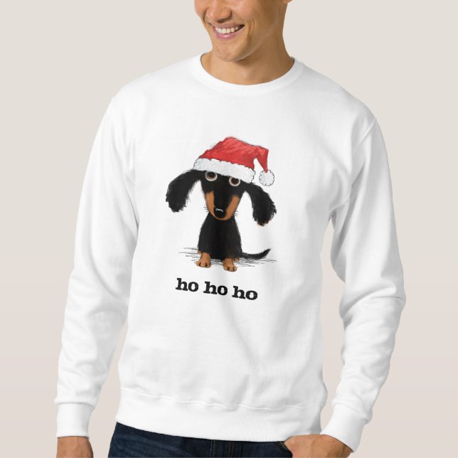 Sudadera Día de fiesta divertido del perro de la salchicha (Anverso)
