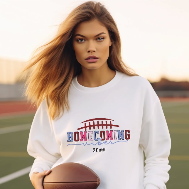 Sudadera Día de Fútbol Reunión de Vibes de Hogar de HOCO (#homecoming #footballday #hoco)