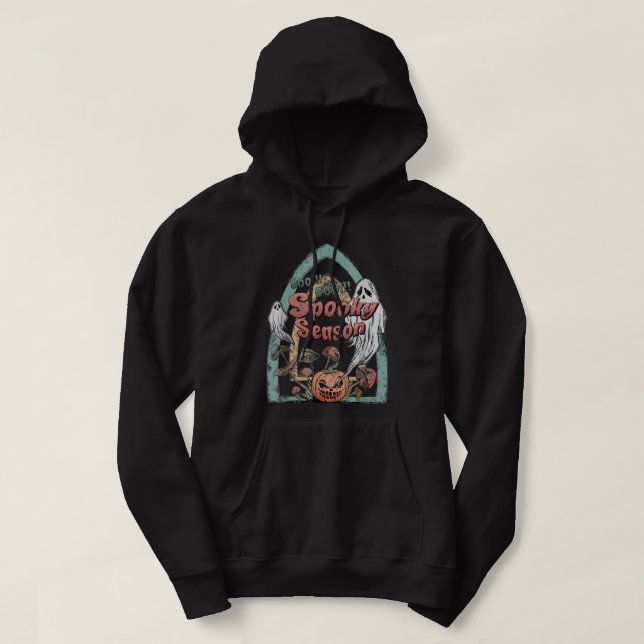 Sudadera Día de Halloween de la Calabaza Fantasma de tempor (Diseño del anverso)