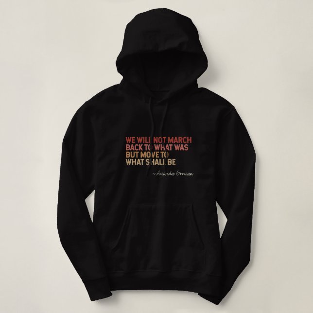 Sudadera Día de Inauguración Poesía Poesía inaugural Poeta  (Diseño del anverso)