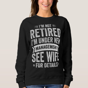 Sudadera Día de Jubilación Pun Husband Dad Retirando al Fie