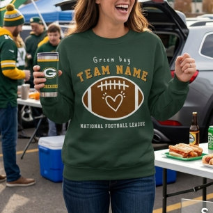 Sudadera Día de juego personalizado de Green Bay   Personal