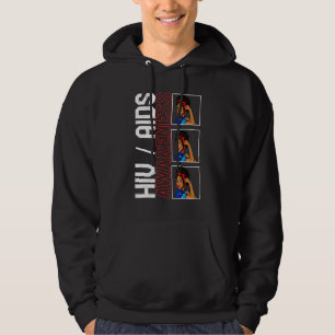 Sudadera Día de la Ayuda de la Palabra Conciencia del VIH C