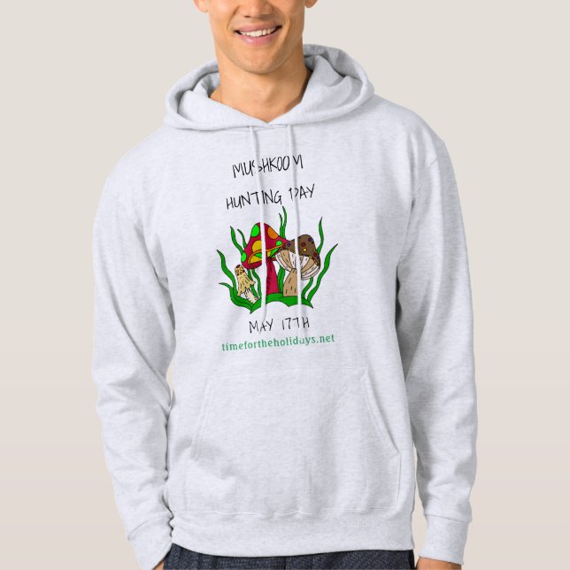 Sudadera Día de la caza de hongos 17 de mayo (Anverso)