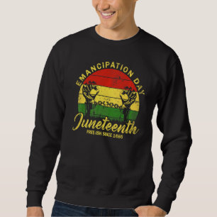 Sudadera Día de la Emancipación Vintage Junetdecimo Melanin