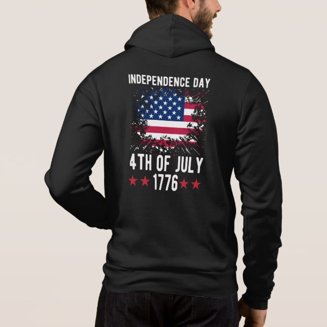 Sudadera Día de la Independencia 4 de Julio 1776-68925 Suda (Reverso)