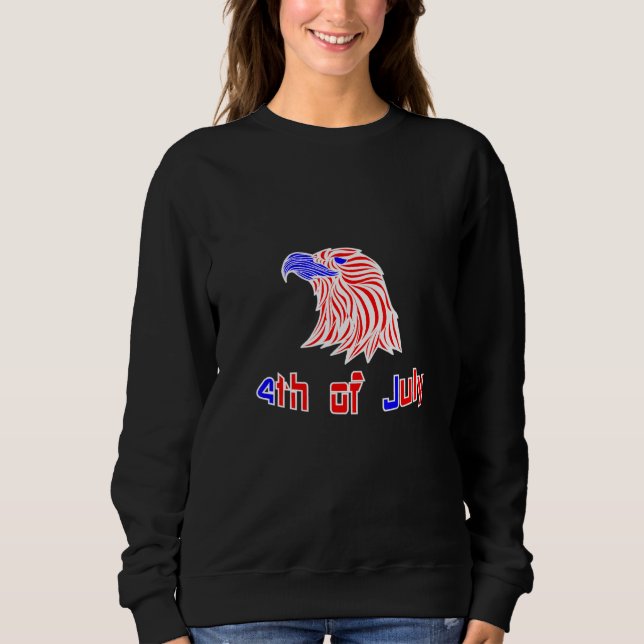 Sudadera Día De La Independencia 4 De Julio Águila (Anverso)