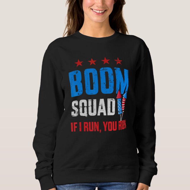 Sudadera Día De La Independencia 4 De Julio Escuadrón De Bo (Anverso)