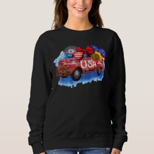 Sudadera Día de la Independencia I Bandera de EE. UU. y Coc