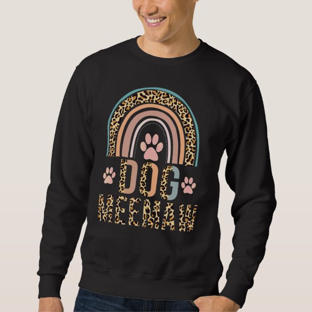 Sudadera Día de la Madre Arcoiris Leopardo Perro Paw Perro  (Anverso)