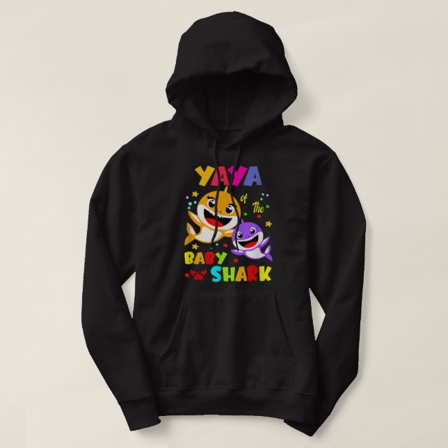 Sudadera Día de la madre de la familia del tiburón Yaya Sha (Diseño del anverso)
