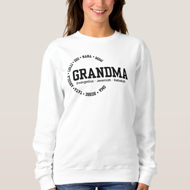 Sudadera Día de la Madre de la GRANDMA Nana Mimi Gigi (Anverso)