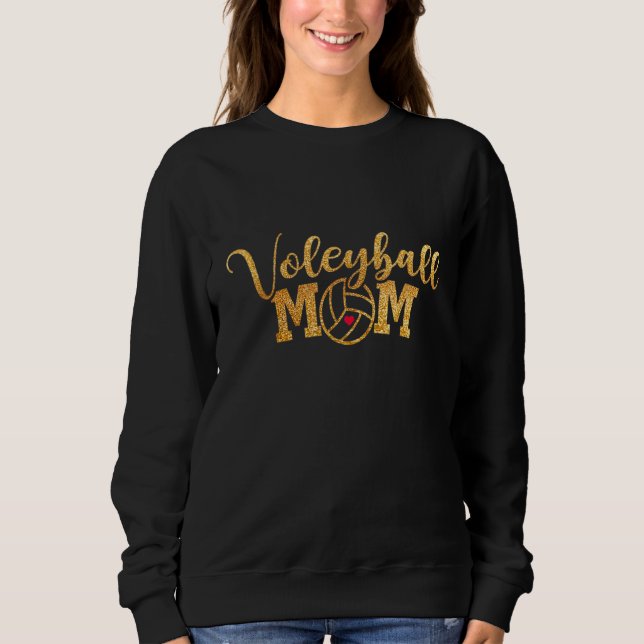Sudadera Día de la madre de la madre de la voleibol (Anverso)
