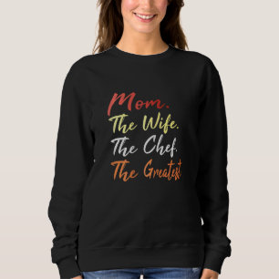 Sudadera Día de la Madre de Mujeres Madre Esposa Mejor Chef