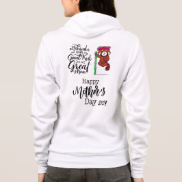 Sudadera Día de la madre de panda roja 2024.