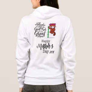 Sudadera Día de la madre de panda roja 2024.