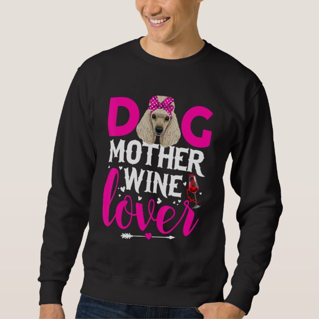Sudadera Día de la madre de perro caniche (Anverso)