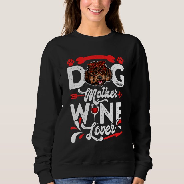 Sudadera Día de la madre de perro caniche 1 (Anverso)