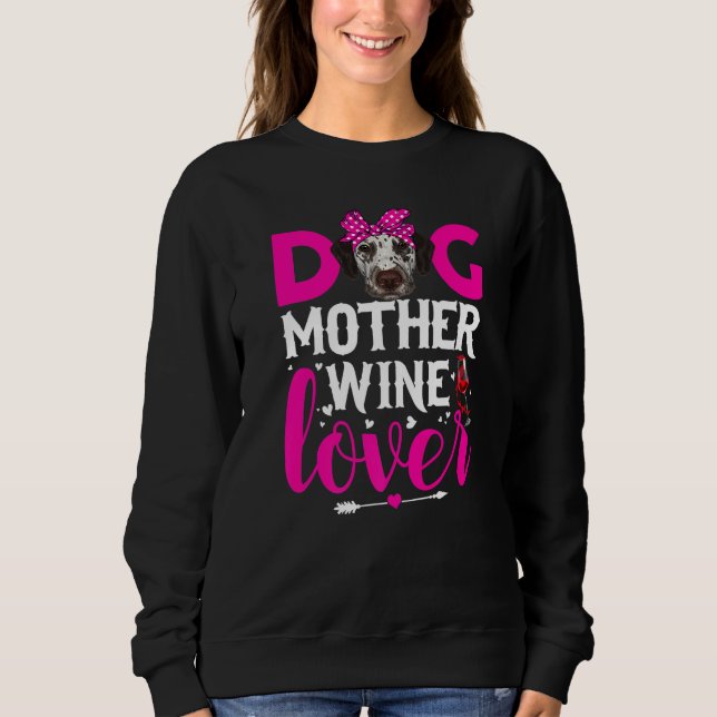 Sudadera Día de la madre de perro dálmata (Anverso)
