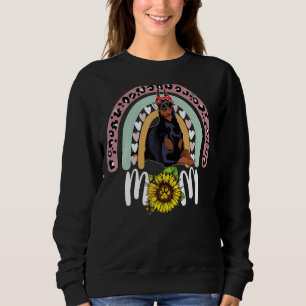 Sudadera Día de la Madre de Perro de Madre Doberman, Leopar
