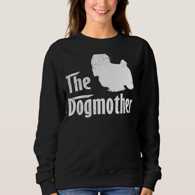Sudadera Día de la madre de perro maltesa (Anverso)